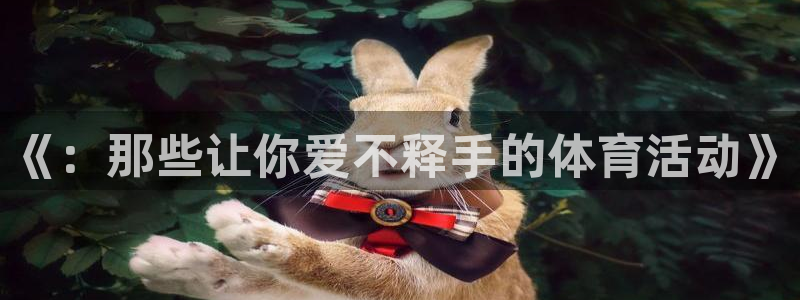 3377体育官方正版app官网:《:那些让你爱不释手的体育活